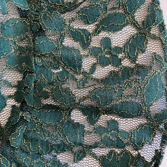 Michael Kors forest green lace blouse size S - Picture 6 of 6